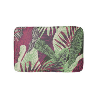 Tropical Exotic: Trendy Green Seamless Badematte