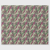 Tropical Exotic: Trendy Green Seamless Geschenkpapier (Flach)