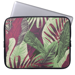 Tropical Exotic: Trendy Green Seamless Laptopschutzhülle