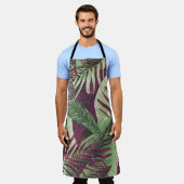 Tropical Exotic: Trendy Green Seamless Schürze (Getragen)