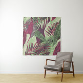 Tropical Exotic: Trendy Green Seamless Wandteppich (Beispiel)