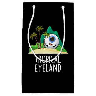 Tropical Eye-land Lustige Insel Wortspiel Dunkler  Kleine Geschenktüte