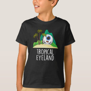 Tropical Eye-land Lustige Insel Wortspiel Dunkler T-Shirt