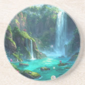 Tropical Falls & Crystal Glow Getränkeuntersetzer (Vorne)