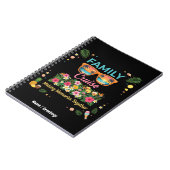 Tropical Family Cruise Memories Floral Summer  Notizblock (Linke Seite)