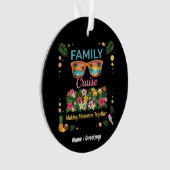 Tropical Family Cruise Memories Floral Summer  Ornament (Vorderseite)