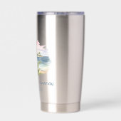 Tropical Family Vacation Wiedersehen Thermobecher (Rückseite)