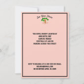 Tropical Family Wiedersehen Datum oder Name Gerett Save The Date (Rückseite)