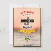 Tropical Family Wiedersehen Datum oder Name Gerett Save The Date (Vorderseite)