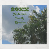 Tropical Family Wiedersehen Palm Trees Sommerurlau Bierflaschenetikett (Einzelnes Label)