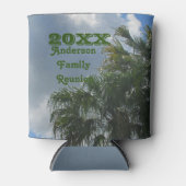 Tropical Family Wiedersehen Palm Trees Sommerurlau Dosenkühler (Vorderseite)