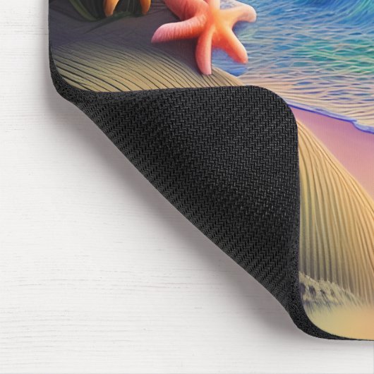 Tropical Fantasy Beach Sunset Mousepad (Ecke)