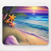 Tropical Fantasy Beach Sunset Mousepad (Vorne)
