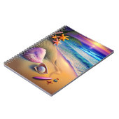 Tropical Fantasy Beach Sunset Notizblock (Linke Seite)