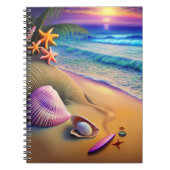 Tropical Fantasy Beach Sunset Notizblock (Vorderseite)