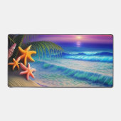 Tropical Fantasy Beach Sunset Schreibtischunterlage (Vorderseite)