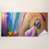 Tropical Fantasy Beach Sunset Strandtuch (Vorderseite)