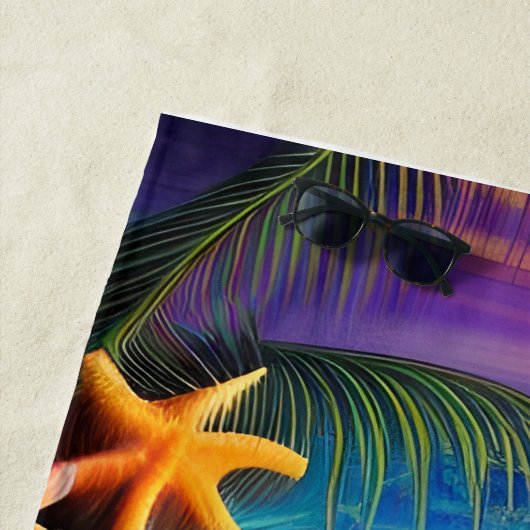 Tropical Fantasy Beach Sunset Strandtuch (Beispiel)