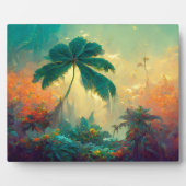 Tropical Fantasy Palm Tree Dschungel Fotoplatte (Vorderseite)