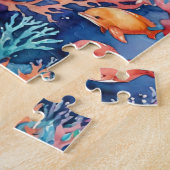 Tropical Fantasy Whales in the Ocean Marine Puzzle (Seite)