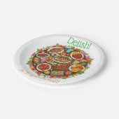 Tropical Feast Pappteller (Schrägansicht)