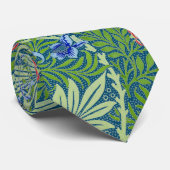 Tropical Ferns and Blume William Morris Pattern Krawatte (Gerollt)
