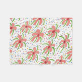 Tropical Fiesta Blume Fleecedecke (Vorderseite (Horizontal))