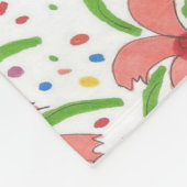 Tropical Fiesta Blume Fleecedecke (Ecke)
