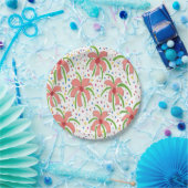Tropical Fiesta Blume Pappteller (Party)