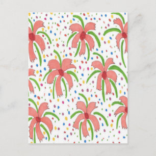 Tropical Fiesta Blume Postkarte