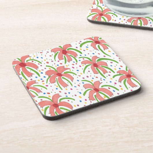 Tropical Fiesta Blume Untersetzer (Linke Seite)