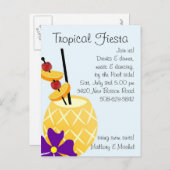 Tropical Fiesta Pool Party Einladung (Vorne/Hinten)