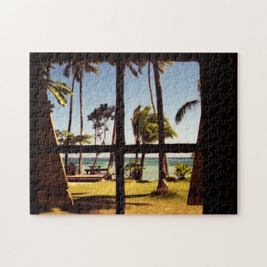 Tropical Fiji Beach Scene 11x14 252pc jpcnm Puzzle (Horizontal)