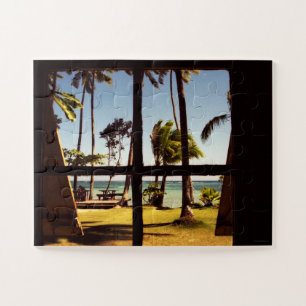 Tropical Fiji Beach Scene 11x14 30pc jpcnm Puzzle