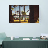 Tropical Fiji Beach Scene bnrcna Banner (Messeveranstaltung)