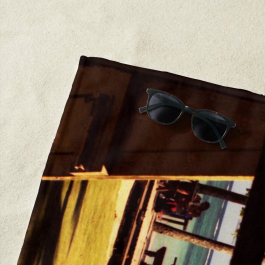 Tropical Fiji Beach Scene btcna Strandtuch (Beispiel)