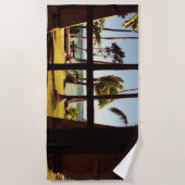 Tropical Fiji Beach Scene btcnm Strandtuch (Vorderseite)