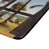 Tropical Fiji Beach Scene cba Schneidebrett (Ecke)