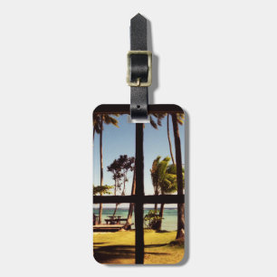 Tropical Fiji Beach Scene cd ltcna Gepäckanhänger