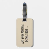 Tropical Fiji Beach Scene cd ltcna Gepäckanhänger (Rückseite vertikal)