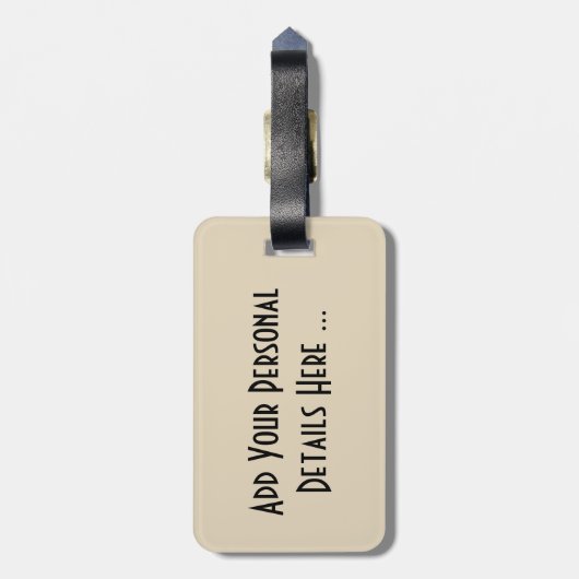 Tropical Fiji Beach Scene cd ltcna Gepäckanhänger (Rückseite vertikal)