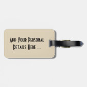 Tropical Fiji Beach Scene cd ltcna Gepäckanhänger (Rückseite horizontal)