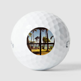 Tropical Fiji Beach Scene css gbcna Golfball