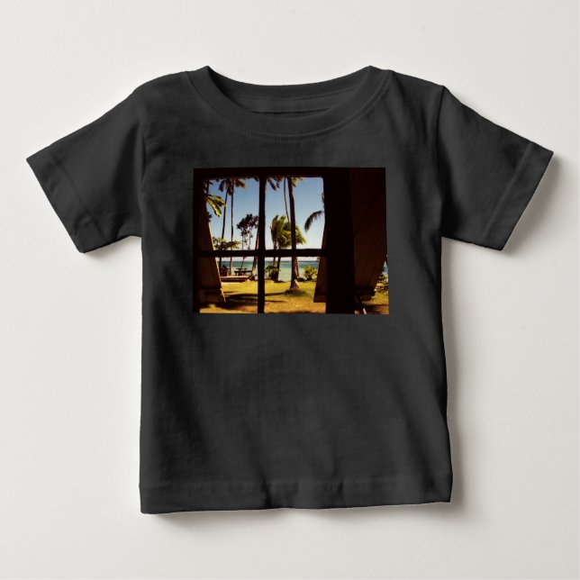 Tropical Fiji Beach Scene iccnm Baby T-shirt (Vorderseite)