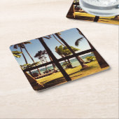 Tropical Fiji Beach Scene Küste Rechteckiger Pappuntersetzer (angewinkelt)