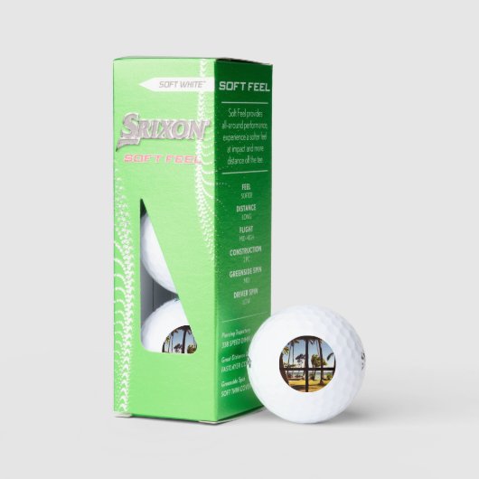 Tropical Fiji Beach Scene ssf gbcna Golfball (Verpackung)