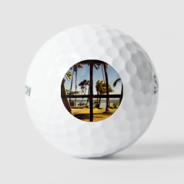 Tropical Fiji Beach Scene ssf gbcnm Golfball