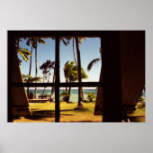 Tropical Fiji Beach Scene wapcna Poster (Vorne)