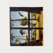 Tropical Fiji Beach Scene wtcnm Wandteppich (Vorderseite)
