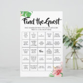Tropical Find e Guest Bingo Game (Stehend Vorderseite)